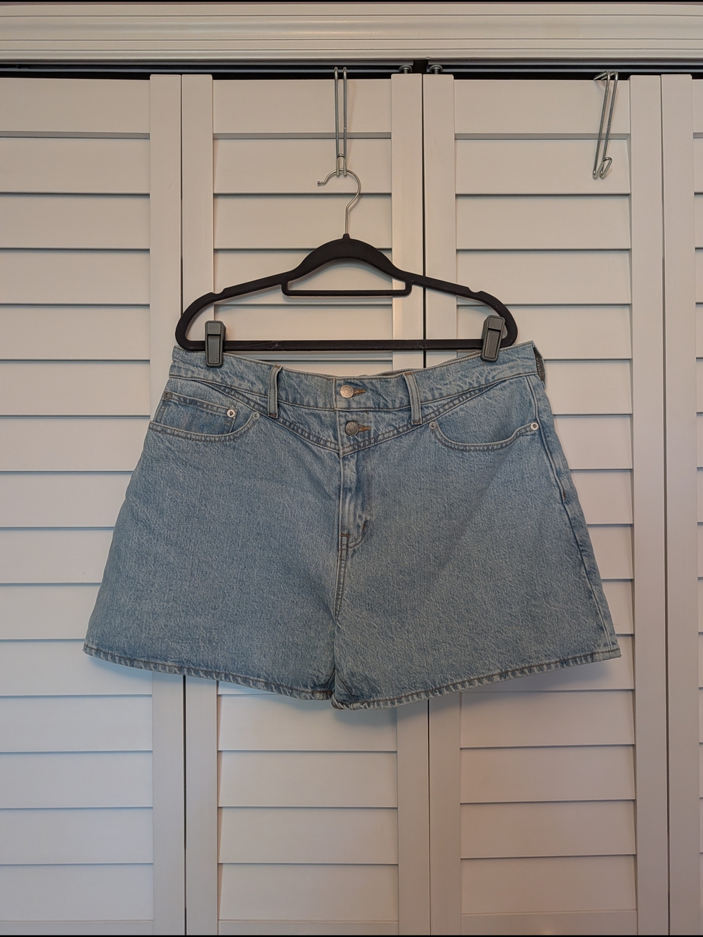 Madewell Light Blue Denim High-Waist Jean Shorts